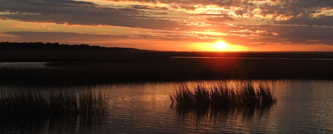 hammocks-beach-state-park-nc-sunset-1100x445 Sunset at Hammocks Beach State Park near Emerald Isle NC
