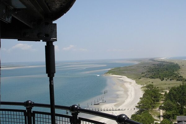 view-from-top-of-cape-lookout-lighthouse-600x600 View from Top of Cape Lookout Lighthouse on North Carolina's Crystal Coast