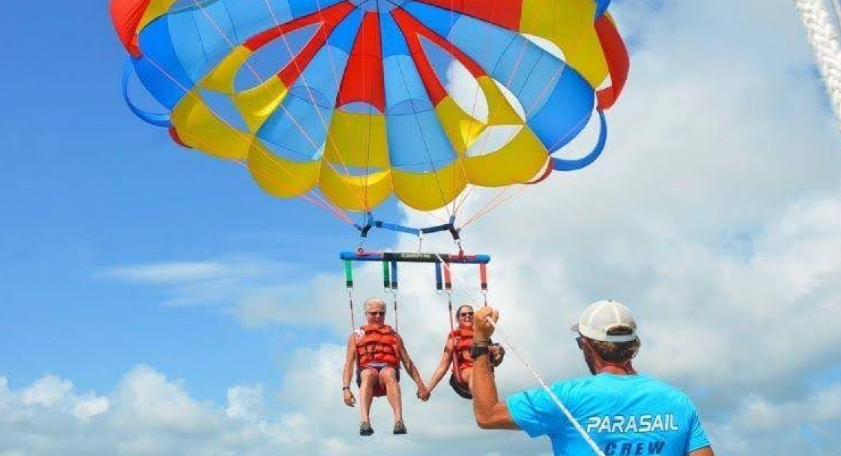 Get a Bird’s Eye View of the Coastline on a Parasail Ride